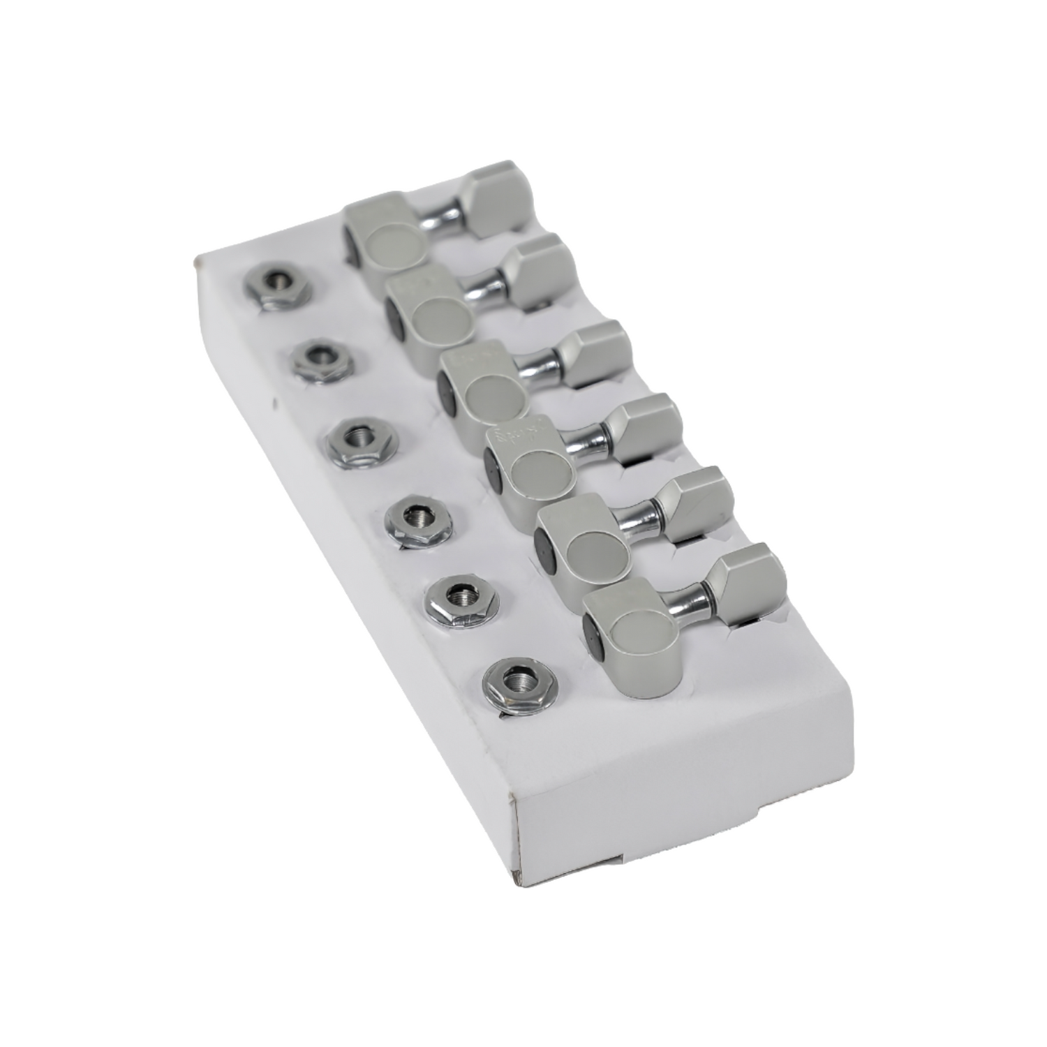 Sperzel Solid Pro 6-In-Line Tuning Machines 12:1 Satin Chrome Single Pin Strat | Shop Fittings & Parts | Altitude Guitar