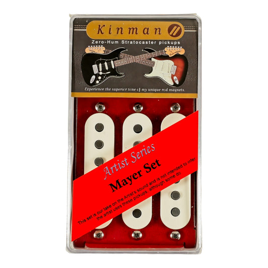 Kinman Pickups Mayer Stratocaster Single Coil Set - White