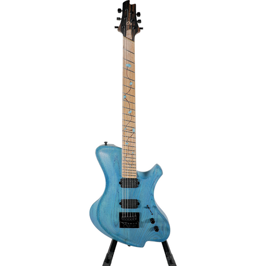 2023 O3 Guitars Xenon Blue Carve Top